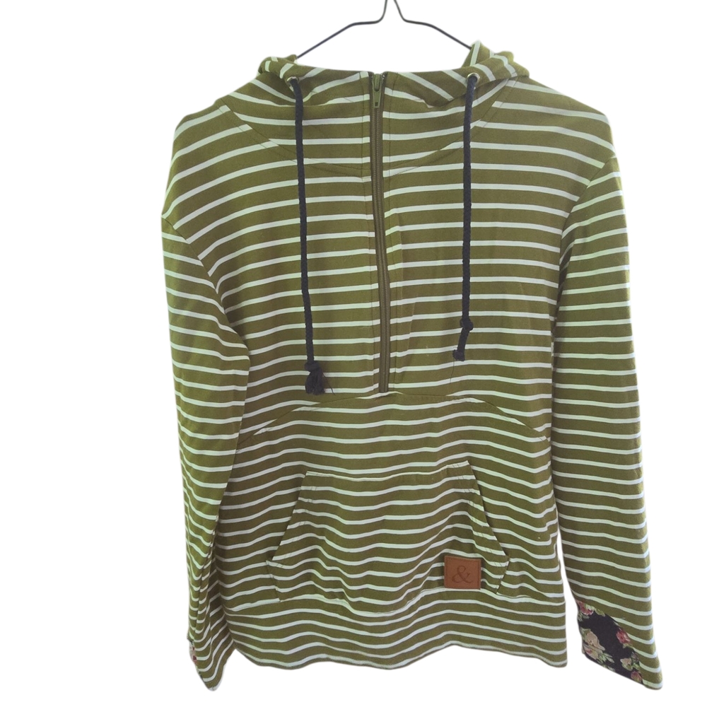 Green Striped Sweater